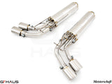 GTHaus Meisterschaft GTC (I.C.C) Stainless Steel (SUS) exhaust for Mercedes-Benz W463A G-Class (SUV) G500/550 (V8 Turbo) [2019+] with 4x120 Tips