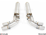 GTHaus Meisterschaft GTC (I.C.C) Stainless Steel (SUS) exhaust for Mercedes-Benz W463A G-Class (SUV) G500/550 (V8 Turbo) [2019+] with 4x120 Tips