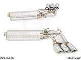 GTHaus Meisterschaft GTC (I.C.C) Stainless Steel (SUS) exhaust for Mercedes-Benz W463A G-Class (SUV) G63 AMG (V8 Bi Turbo) [2019+] with 6x102 Tips