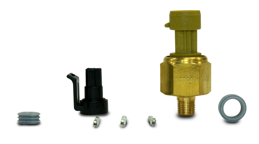 AEM 6.5 BAR MAP or 100 PSIA Brass Sensor Kit & Flying Lead