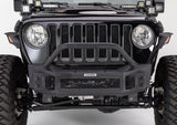 Go Rhino - Rockline Winch-Ready Front Stubby Bumper With Overrider For Jeep