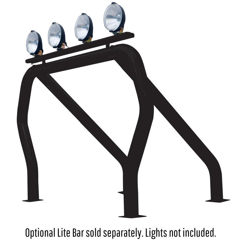 Go Rhino - Ford F-150 Bed Bars Complete Kit - Single Bar/Single Kicker (Between wheel wells) - Black