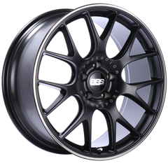 BBS CH-R 100 20x9 5x120 ET24 Satin Black Polished Rim Protector Wheel -82mm PFS/Clip Required