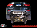 AWE Tuning BMW F3X 335i/435i Touring Edition Axle-Back Exhaust - Chrome Silver Tips (90mm)