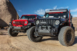 Go Rhino - Rockline Winch-Ready Front Stubby Bumper With Overrider For Jeep