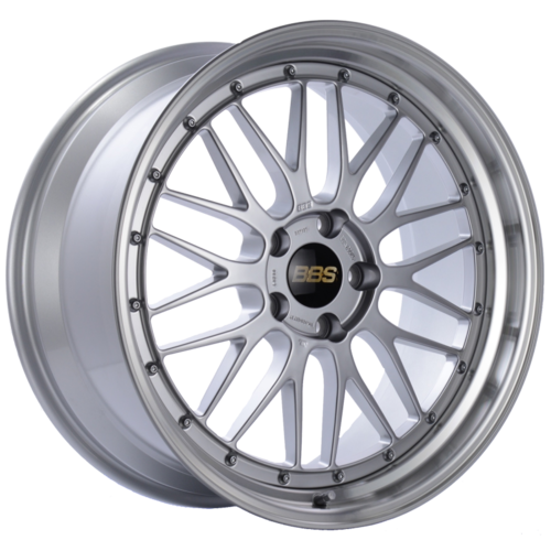BBS LM 230 20x9.5 5x120 ET37 Diamond Silver Center Diamond Cut Lip Wheel -82mm PFS/Clip Required