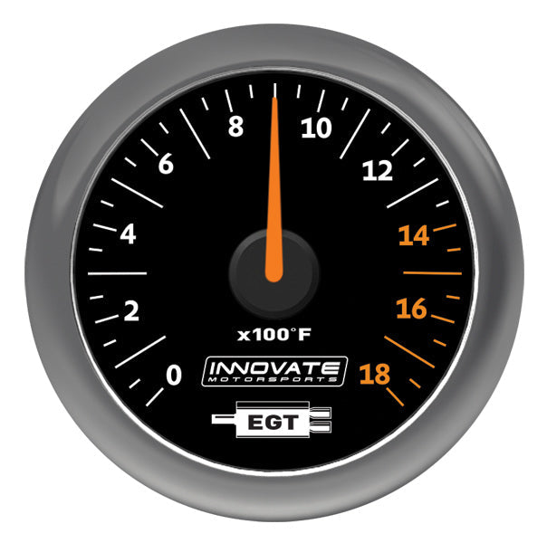 Innovate MTX-A Analog Exhaust Gas Temperature Gauge Kit (EGT) - Black Dial