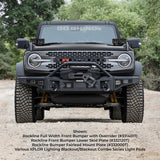 Go Rhino - Rockline Winch-Ready Front Stubby Bumper With Overrider For Ford Bronco