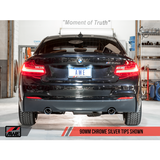 AWE Tuning BMW F22 M235i / M240i Touring Edition Axle-Back Exhaust - Chrome Silver Tips (90mm)