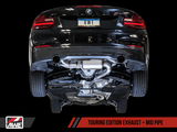 AWE Tuning BMW F22 M235i / M240i Touring Edition Axle-Back Exhaust - Chrome Silver Tips (90mm)